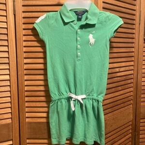 Polo Ralph Lauren Green Big Pony Polo Dress